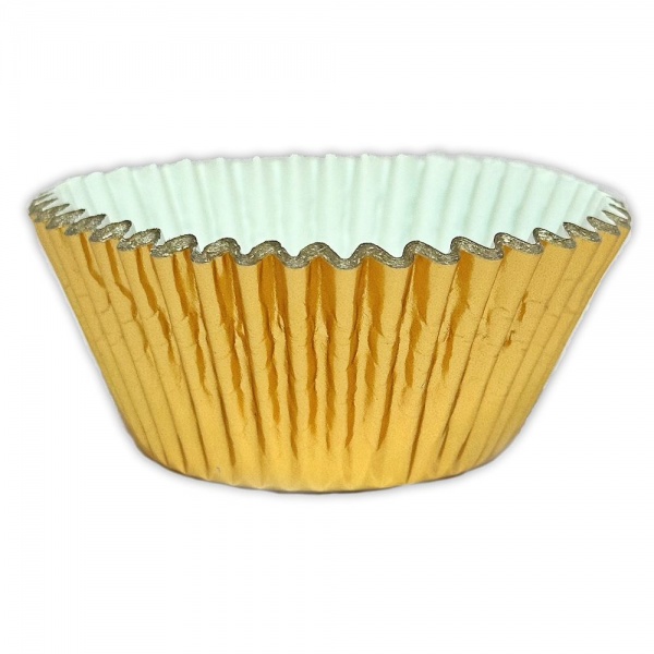 CCBS6764 - Gold Foil Cupcake Cases (51mm x 38mm) x 500